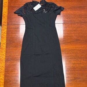 Hyacinth House from Tuckernuck. Black Lace Dress. Size XS